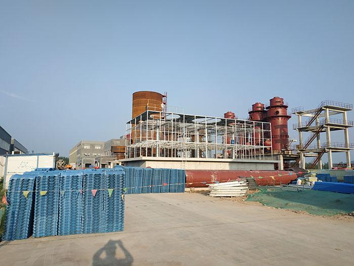 玻璃鋼冷卻塔施工現場